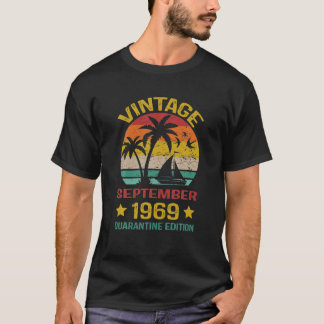 51Th Birthday Vintage September 1969 Quarantine Ed T-Shirt