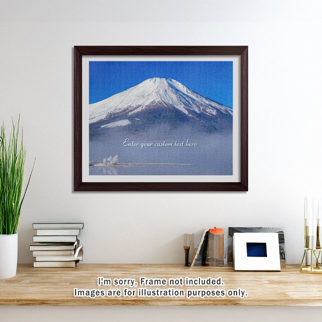 [520] Mt.Fuji – Silent Morning, Frozen Beauty Jigsaw Puzzle (An image of a puzzle displayed in a bright and open room. // 明るく風通しの良い部屋を飾ったときののイメージ)