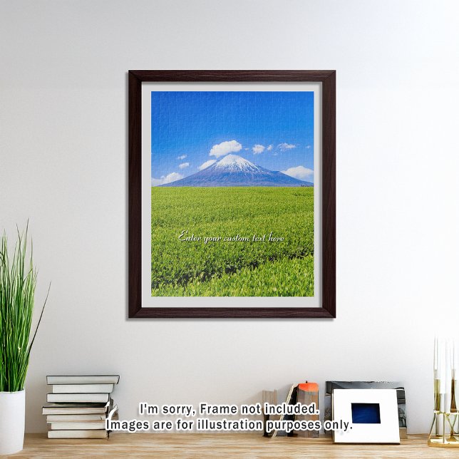 [520] Mt.Fuji – Spring Sprouts in Tea Fields Jigsaw Puzzle (An image of a puzzle displayed in a bright and open room. // 明るく風通しの良い部屋を飾ったときののイメージ)