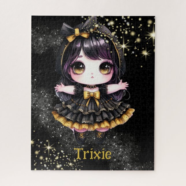 520 Pieces | Goth Girls Kawaii Chibi Cute Custom Jigsaw Puzzle (Vertical)