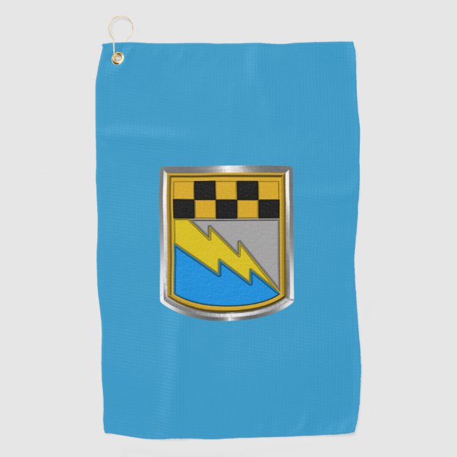 525 Military Intelligence Brigade Customised Patch Golf Towel (Front)