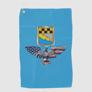 525 Military Intelligence Brigade Eagle Golf Towel