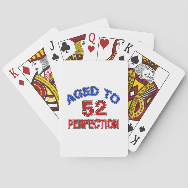 52 Aged To Perfection Playing Cards (Back)