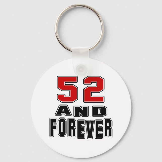 52 birthday designs key ring (Front)