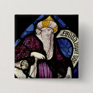 52:Roundel of the prophet Ezekiel, 15th century 15 Cm Square Badge
