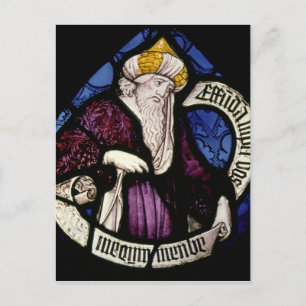 52:Roundel of the prophet Ezekiel, 15th century Postcard