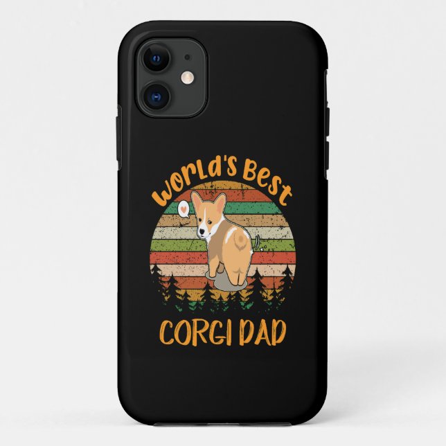 52 World's Best Corgi Dad Case-Mate iPhone Case (Back)