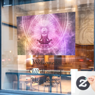 52" x 72" Yoga Studio Window Cling