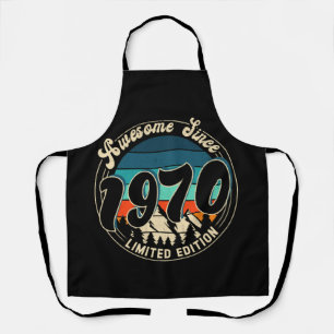 52 Year Old Vintage 52nd Year Old Birthday 1970 Apron
