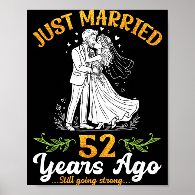 52 years ago married going strong anniversary  poster (Front)