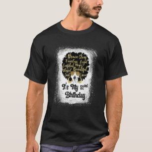 52 Years Old Leopard Melanin Girl It's My Birthday T-Shirt