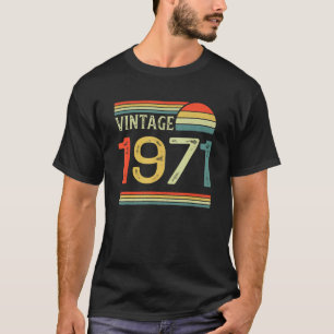 52 Years Old Vintage 1971 Made In 1971 52th Birth T-Shirt