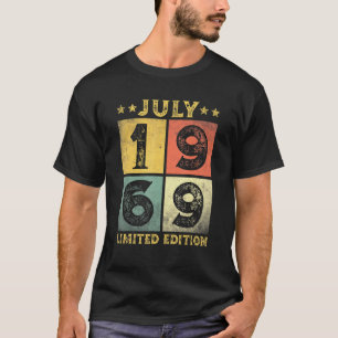 52 Years Old Vintage July 1969 52nd Birthday T-Shirt