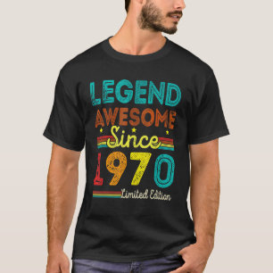 52 Years Old Vintage Legend Awesome Since 1970 52t T-Shirt