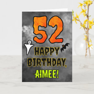 52nd Birthday: Eerie Halloween Theme + Custom Name Card