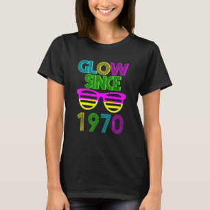 52nd Birthday Glow Since 1970 Vintage Sunglasses R T-Shirt