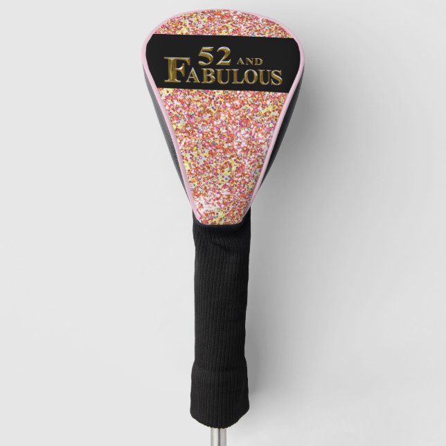 52nd Birthday  Golf Head Cover (Front)