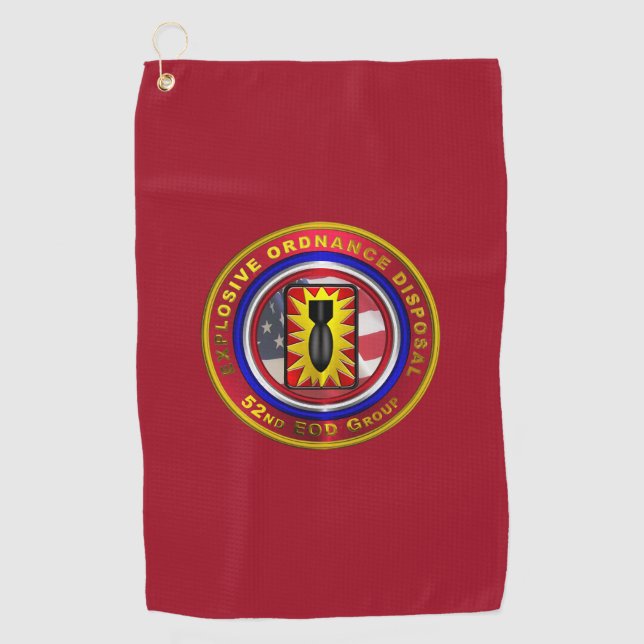 52nd Explosive Ordnance Disposal Group Golf Towel (Front)