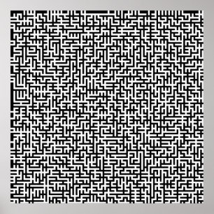 52x52 or Smaller Poster Maze2 Customise the white!