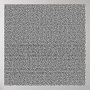 52x52 or Smaller Poster Maze3 Customise the white!