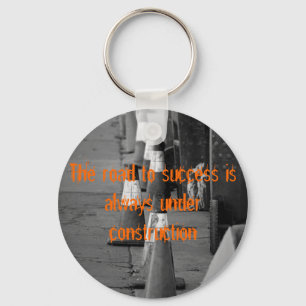 538322407_7856d9a679, The road to success is al... Key Ring