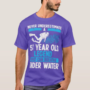 53 Birthday Scuba Diving Breathe 53 Years Old T-Shirt