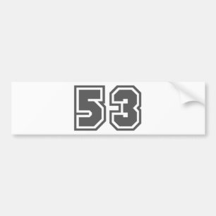 53 BUMPER STICKER