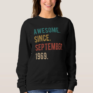 53 Year Old 53rd Birthday Bday Awesome Since Septe Sweatshirt