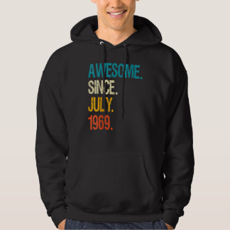 53 Years Old  Awesome Since July 1969 53th Birthda Hoodie