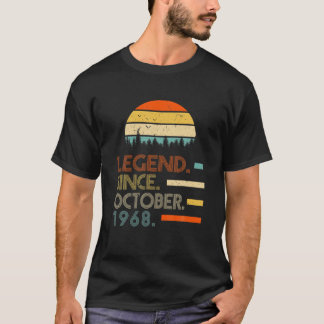 53 Years Old Retro Birthday Gift Legend Since Octo T-Shirt