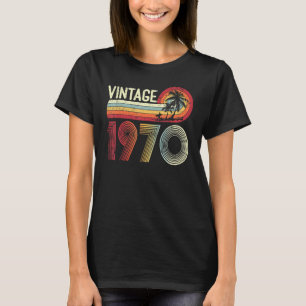 53 Yrs Old Men Women Vintage 1970 Retro 53th Birth T-Shirt