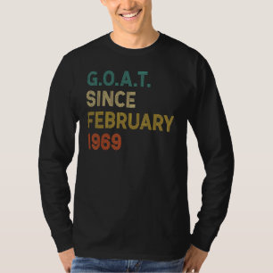 53rd Birthday 53 Years Old Goat Since February 196 T-Shirt