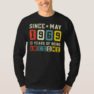 53rd Birthday Awesome Since May 1969 Vintage T-Shirt