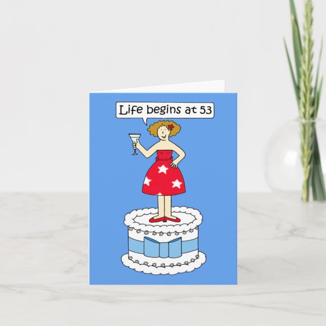 53rd Birthday Humor Card (Front)