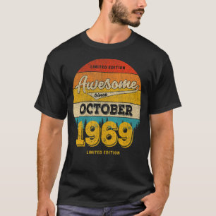 53rd Birthday Idea Awesome Since October 2012 53 Y T-Shirt