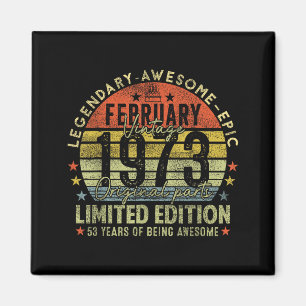 53rd Birthday Legends February 1996 Design Magnet