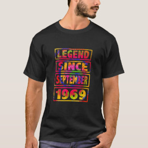 53rd Birthday Tie Dye Decoration Legend Since Sept T-Shirt