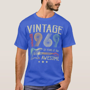53rd Birthday Womens Mens Vintage Awesome 1969 Gui T-Shirt