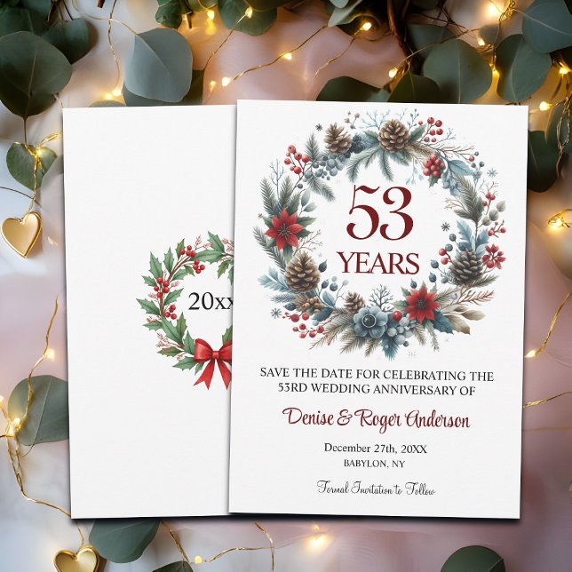 53rd Wedding Anniversary Winter Save The Date (Creator Uploaded)