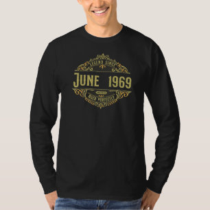 53th Birthday Vintage Legend Since June 1969 T-Shirt