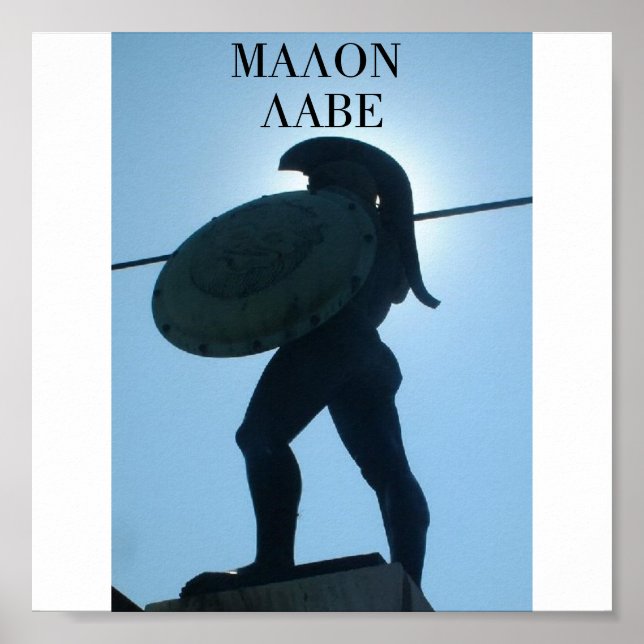 545_King_Leonidas_statue, MALON LABE Poster (Front)
