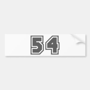 54 BUMPER STICKER
