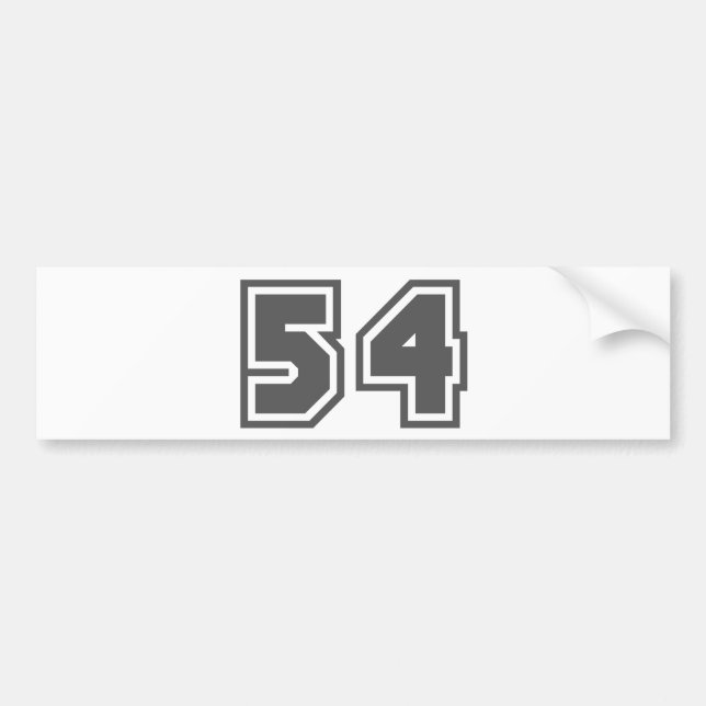 54 BUMPER STICKER (Front)