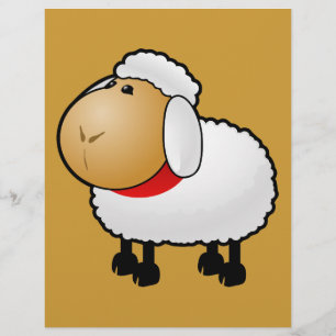 54-Free-Cartoon-Sheep-Clipart-Illustration Flyer