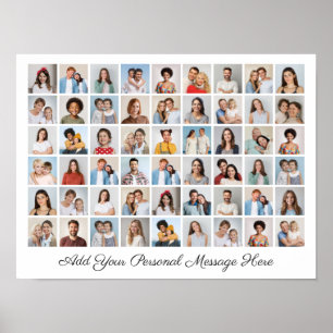 54 Photo Collage Add Your Own Greeting    Poster