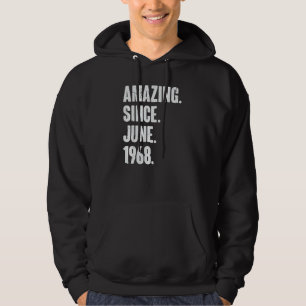 54 Year Old 54th Birthday Amazing Since June 196 Hoodie