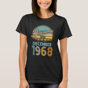 54 Year Old Birthday Awesome Since December 1968 5 T-Shirt