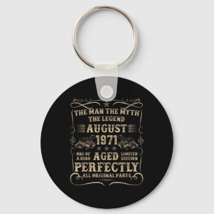 54 Year Old Birthday Gifts For Men August 1971 54t Key Ring