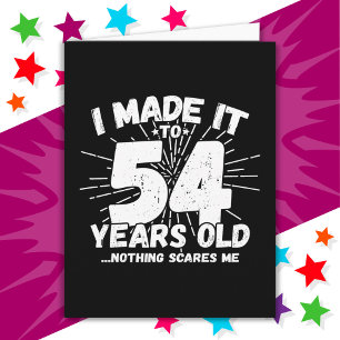 54 Year Old Sarcastic Meme Funny 54th Birthday Card