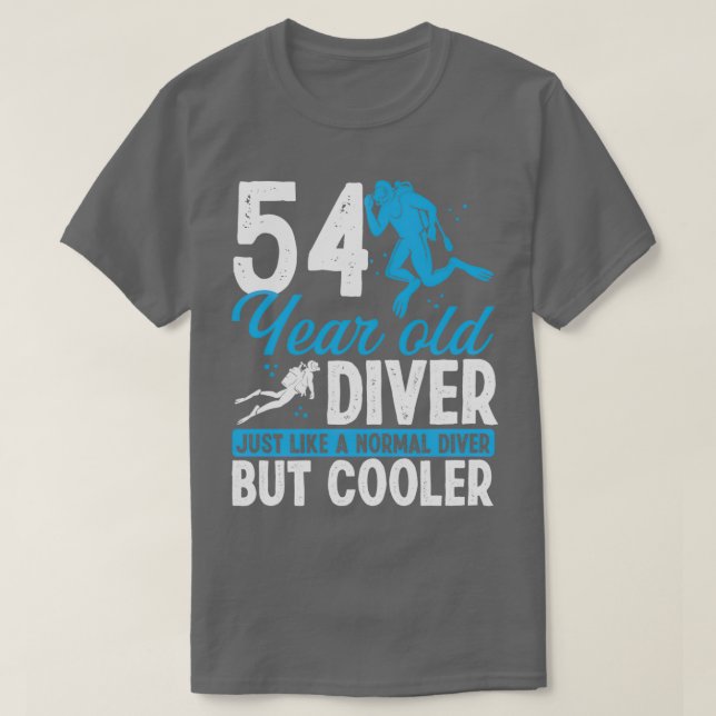 54 Year Scuba Diving Diver Snorkel 54 Birthday 1 T-Shirt (Design Front)